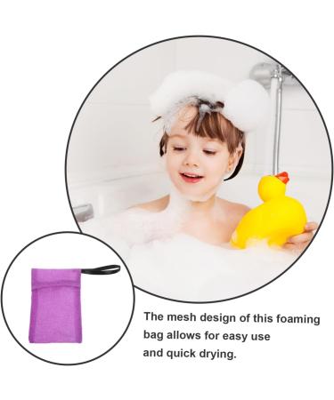 minkissy Bath Bag Shampoo Soap Cleansing Nylon Purple Gloves - Buy Online on SooperMarket.com