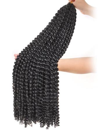 Leeven 30 Inch Passion Twist Crochet Braids Hair for Butterfly Locs - 1 Pack Long Water Wave Crochet Hair | Bohemian Braids 1B# 30 Inch - Buy Online on SooperMarket.com