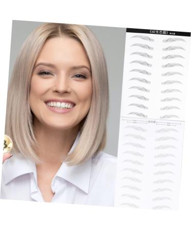 Gogogmee 2 Pairs 4d Imitation Eyebrow Makeup Brow Sticker Simulation Eyebrow Disposable 3d Makeup Tools - Buy Online on SooperMarket.com