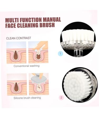 HAPINARY Cleansing Brush Female Facial Brush Facial Scrubber Face Scrubber Face Exfoliator Tool Cleansing Face Brush Skin Brush Women Facial Brush Face Washing Brush Cleansing Powder - Buy Online on SooperMarket.com