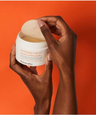 Morning Expert Multi-Acid Pads - Exfoliating Face Pads Enriched with Witch Hazel, AHAs, and Vitamin B3 - 60 Pads - Buy Online on SooperMarket.com