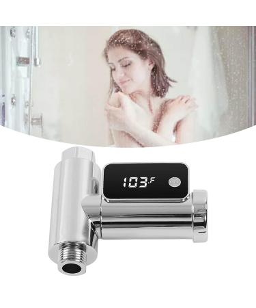 High Accuracy Shower Thermometer - LED Display, 3V, G1/2 Faucet - Silver - Buy Online on SooperMarket.com