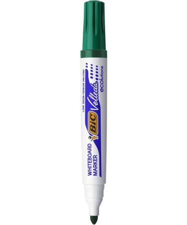 BIC 1701 Whiteboard Marker Velleda ECOlutions Box of 12 - Green Round Tip 1.4 mm Line Width | International Shipping Available - Buy Online on SooperMarket.com