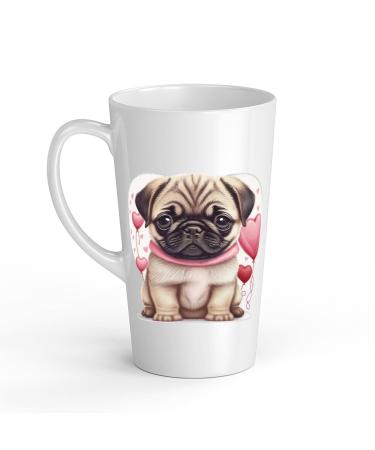 White Ceramic Baby Carlin Mug - Large 483 ml Perfect for Hot Chocolate or Milk Fun and Easy to Use