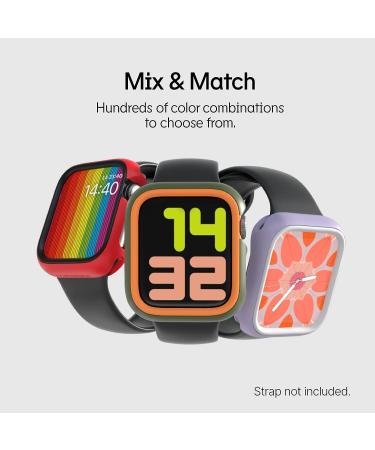 RHINOSHIELD Bumper Case for Apple Watch Series 8/7 45mm - Lightweight & Shock Absorbent | Slim Protective Cover (Black) - Buy Online on SooperMarket.com