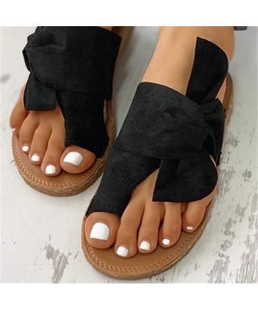 LGZY Women Comfy Platform Sandal Shoes - Bunion Correctors for Big Toes - Pain Relief and Style for Summer Beach and Daily Wear - Black, Size 39 - Buy Online on SooperMarket.com