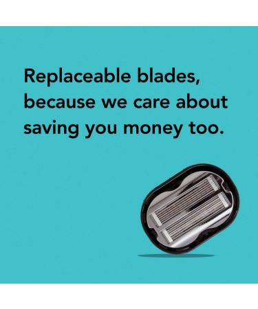 Deluxe Omnishaver Kit - Fastest Head Legs & Body Shaving | Eco-Friendly Alternative to Disposable Razors | Self-Cleaning with Shave Butter & Replacement Cartridge - Buy Online on SooperMarket.com