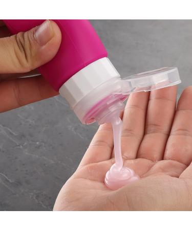 Shop Gemice Silicone Travel Bottles 90ml Set - 4 Leak-Proof Containers for Shampoo & Body Care - FDA Approved Travel Essentials - Buy Online on SooperMarket.com