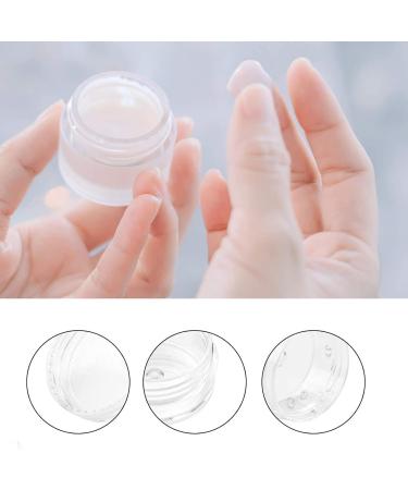 6 Pack Transparent Empty Jars - 5ml Mini Cream Box with Spatula | Perfect for Lotions Cosmetics Mini Candles - Travel Potty Jar Set - Buy Online on SooperMarket.com