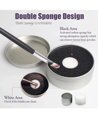 QUKLOGEN 3 in 1 Makeup Brush Cleaning Set Multifunctional Washing Bowl Drying Basket with Handle Silicone Cleaner Mat Removal Cleaner Sponge 150ml/5.12fl.oz Professional Makeup Brush Cleaner Purple - Buy Online on SooperMarket.com