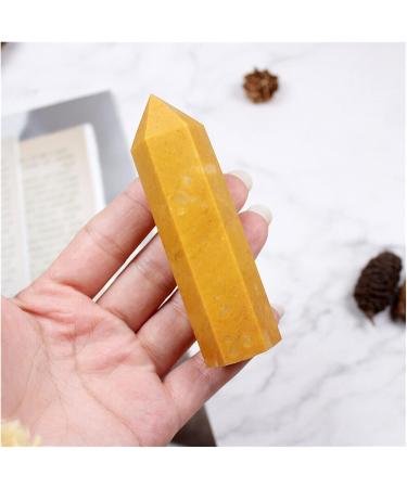 Natural Yellow Aventurine Natural Crystal Points Reiki Feng-Shui Stone for Meditation Room Decor Obelisk Ornament (Color : Yellow Aventurine Size : 5-6cm) 5-6cm Yellow Aventurine - Buy Online on SooperMarket.com