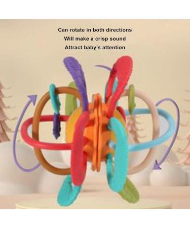 Baby Teething Toy Plastic Cement Baby Teether Teethers Baby Sensory Toys Ball for Children Infant - Buy Online on SooperMarket.com