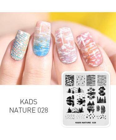 Alexnailart Nature Theme Nail Image Stamp Stencil #2 - Perfect Manicure Printing Tool for Stunning Nail Designs - Buy Online on SooperMarket.com