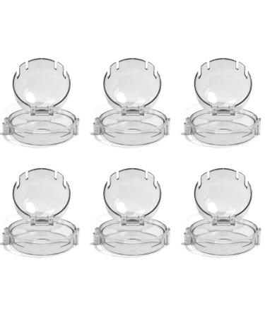 Nyidpsz6 Pcs Stove Knob Covers Universal Clear Gas Electric Oven Protection Locks Oven Knob Lock Security Knob Cover Guards Cooker Switch Protective Cover for Baby Toddlers(Transparent Color)