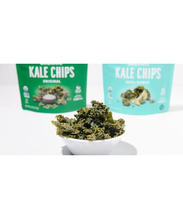 Rhythm Superfoods Kale Chips Variety Pack - Original, Zesty Nacho, Kool Ranch, Mango Habanero - 2.0 Oz (Pack of 4) - Organic, Non-GMO, Vegan, Gluten-Free Superfood Snacks - Buy Online on SooperMarket.com