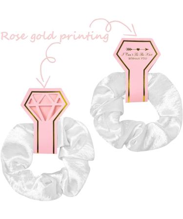 12 Pack Compact Pocket Makeup Mirrors with Bride, Maid of Honor, Bridesmaid Designs + Bachelorette Party Hair Ties - Silver - Buy Online on SooperMarket.com