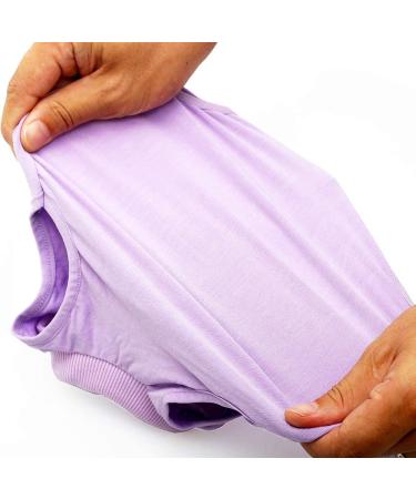 LIANZIMAU Cat Surgical Recovery Suit - Purple Medium - E-Collar Alternative & Pajama for Abdominal Wounds - Indoor Pet Clothing - Buy Online on SooperMarket.com