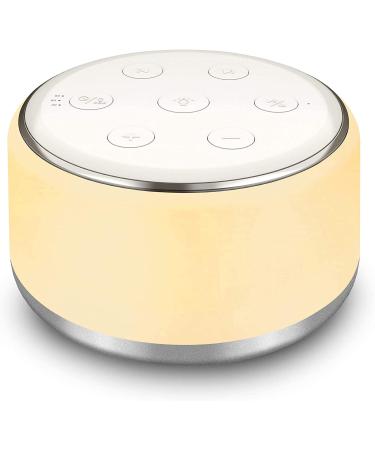 Portable White Noise Machine with Night Light for Sleeping Baby Kids - 34 Soothing Sounds, USB Rechargeable, Auto-Off Timer - Ideal Sleep Aid for Adults, Babies, and Travel - Buy Online on SooperMarket.com