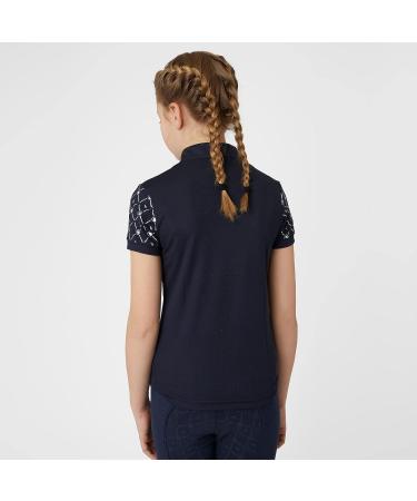 HORZE Fia Kids' Short Sleeve Equestrian Riding Shirt - Peacoat Dark Blue, Small - Buy Online on SooperMarket.com