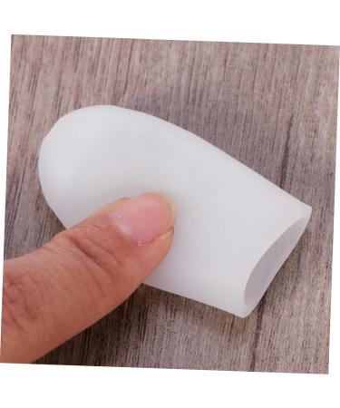 Gel Toe Protector Sleeve - Foot Care Blisters Splitter Cover Caps - White Thumb Protector Pair - Buy Online on SooperMarket.com