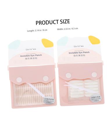 Gogogmee 2 Lace Double Eyelid Sticker Instant Eye Lift Strip Single Sided Eyelid Tape Double Sides Tape Double Side Tape Colorful Hair Big Eye Decoration Lace Eyelid Hot Melt Adhesive 8x6.5cm As Shown 1 - Buy Online on SooperMarket.com