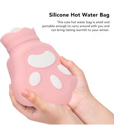 Bear Paw Hot Water Bag - Silicone Hot Water Bottle | Compact Reusable Dual Use for Office (Pink) - Shop Now! - Buy Online on SooperMarket.com