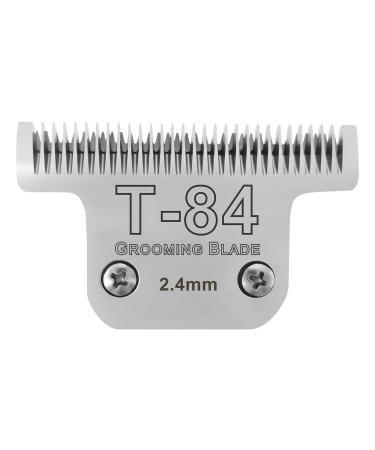 BESTBOMG T84 replacement knife for dog care compatible with Heiniger/Moser Max45/Andis/Easter A5 chipper for dogs size T84 3/32 inches (2.4 mm) cutting length T-84 cm