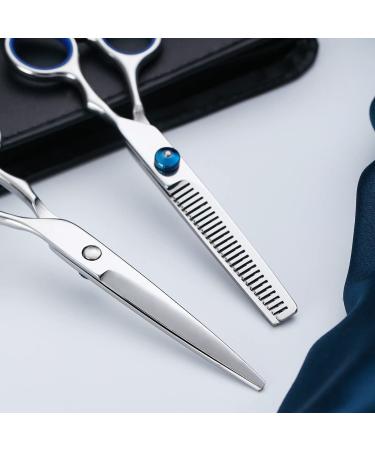 Kyraton Professional Barber Hair Scissors Shears Set with Cutting Scissors  Thinning Scissors  Comb  Clips  lubricating oil  Cleaning Cloth  Case  Premium Hairdressing Shears For Salon and Home. 4.Haircut Set - Buy Online on SooperMarket.com