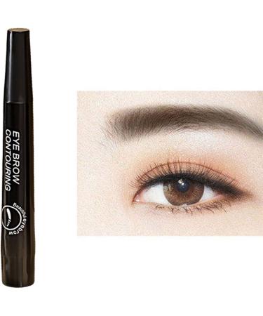 Eyebrow Pen Eye Brow Pencils for Women with 4-Fork-Tip Create Natural Hair-Like Brows Microblading Eyebrow Pen (Black) - Buy Online on SooperMarket.com