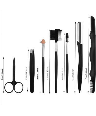 Lusofie 7-in-1 Eyebrow Kit for Women and Men - Eyebrow Razor, Trimmer Set with Brush, Scissors, Tweezers - Perfect Eyebrow Shaping Tools - Buy Online on SooperMarket.com