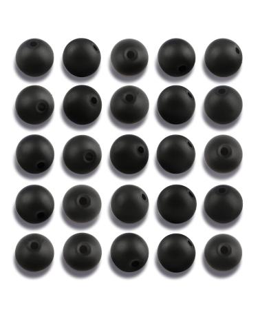 NITOPUPU 100Pcs 8mm Natural Matte Black Onyx Agate Beads Round Loose Gemstone Stone Beads for Jewerly Making with Crystal Stretch Cord Black Onyx Agate 8mm