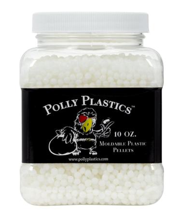 Polly Plastics Moldable Plastic Pellets for Cosplayers and Hobbyists in EZ Grip Jar with Idea Booklet (10 oz)