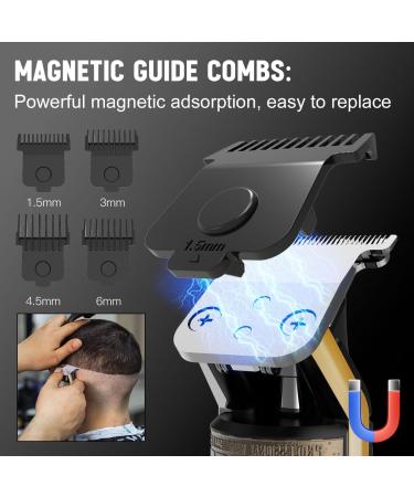 Hatteker Foil Shaver & T-Blade Trimmer Kit Waterproof Electric Razor for Men | 2-in-1 Beard & Hair Clipper with LED Display - International Shipping Available - Buy Online on SooperMarket.com