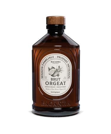 Bacanha Sirop Brut de Orgeat Organic 400 ml - Organic Orgeat Syrup from France with Organic Cane Sugar