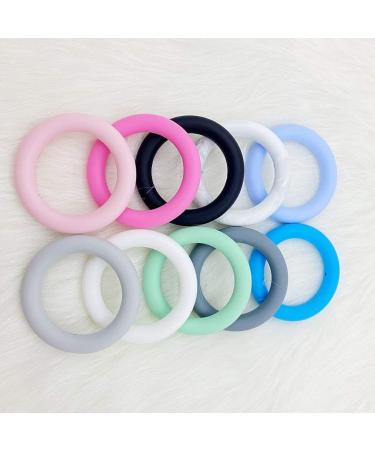 Yuanshenortey 5Pcs 65mm Silicone Teething Toys - DIY Baby Chewable Nursing Shower Gifts | International Shipping Available - Buy Online on SooperMarket.com