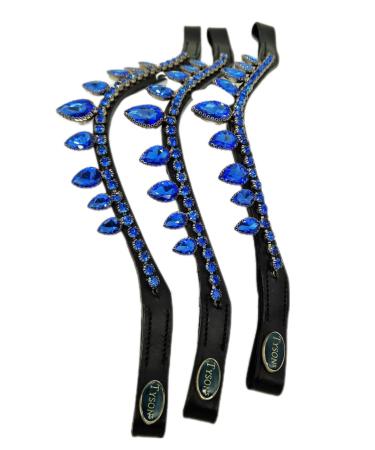 Tysons Breeches Drop Herring straw Drass Drops Rosa Blue Leather Black Glitzer Headband For Tree's Minishetty Shetty VB WB X Full Shetty Blau