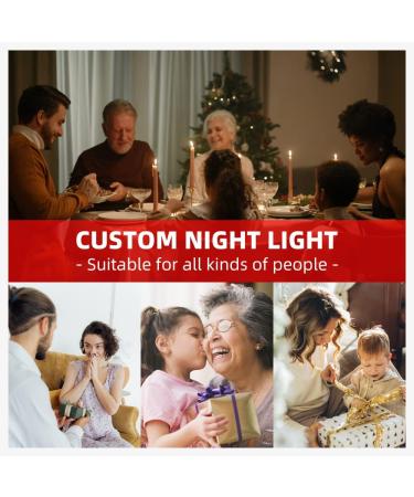 Personalized Photo LED Night Light Pet Dog Cat Paw Customized Pictures USB Tablet Lamp for Anniversary Christmas Lover Gifts (1 Color 1) 1 Color 1 - Buy Online on SooperMarket.com