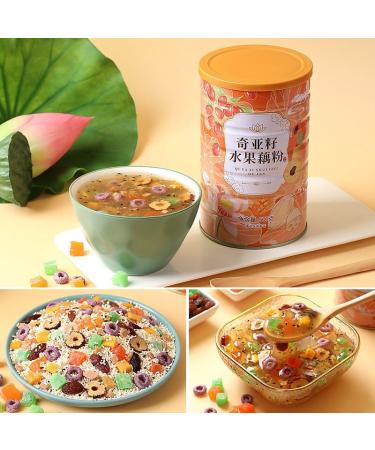 Osmanthus nut lotus root powder soup instant brewed and ready to eat red jujube nut soup rose flavored full belly snack fruit soup Nutritional breakfast gift (Rose lotus root powder 2 can)