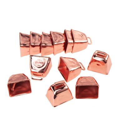 Homeford Small Metal Cowbells, Rose Gold, 1-Inch, 12-Piece