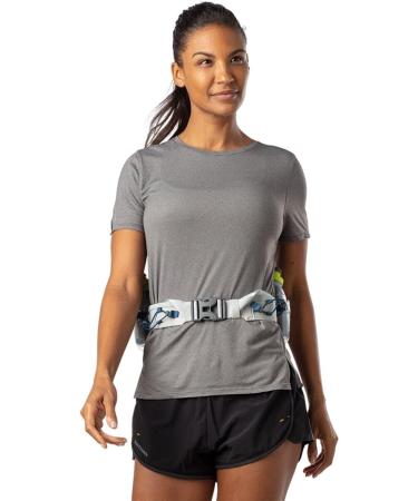 Nathan Insulated Running Belt Trail Mix Plus - Vapor Grey/Marine Blue - Adjustable One Size - Buy Online on SooperMarket.com