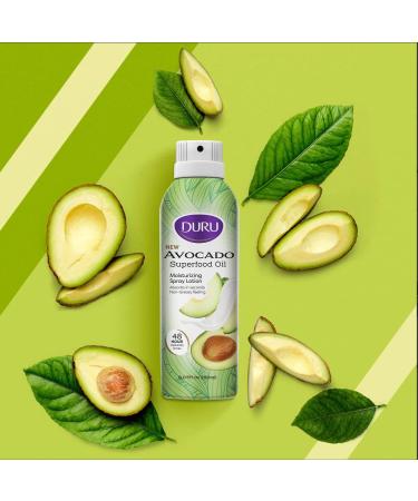 Duru Avocado Moisturizing Spray Lotion - 48 Hour Hydration for Dry Skin Repair | Body Moisturizer with Superfood Avocado Oil | Skin Care for Women, Men, Kids - Buy Online on SooperMarket.com