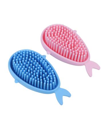 GAFOKI 2pcs Shampoo Brush Baby Bath Brush Newborn Hair Shampoo Brush Baby Hair Washing Tool Scalp Exfoliator Brush Cartoon Whale Baby Brush Body Brush Scalp Shampoo Brush Newborn Shampoo