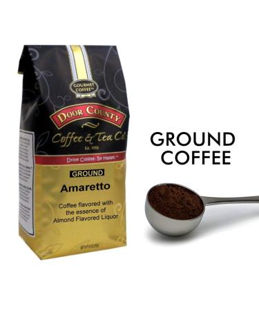 Door County Coffee Amaretto Flavored Ground Coffee 10 oz Bag - Medium Roast - Buy Online on SooperMarket.com