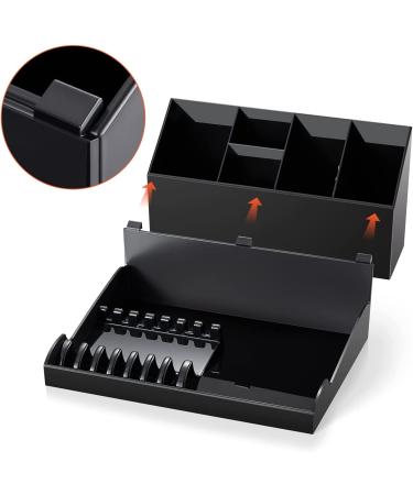 Noverlife Versatile Salon Hair Styling Tools Organizer - Detachable Storage Holder for Hairdressing Tools & Scissors - Wall Mount or Countertop Freestanding - Ideal for Barber Shops and Hair Salons - Black - Buy Online on SooperMarket.com