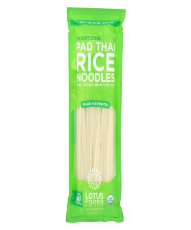 Lotus Foods, Noodles Pad Thai White Rice Organic, 8 Ounce