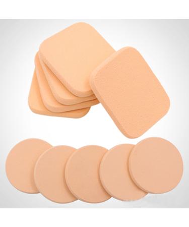 5pcs Soft Makeup Powder Puff | Round Cosmetic Sponge for Flawless Application | International Shipping - Buy Online on SooperMarket.com