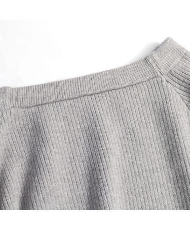 Girls Kids Dance Sweater Long Sleeve Ballet Crop Top Gray 2-3T - Buy Online on SooperMarket.com