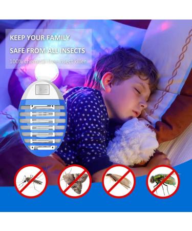 4 Packs Bug Zapper Indoor Plug-in Mosquito Trap Electric Little Gnats Fly Trap for House Mini Insect Light Eliminates Flying Pests for Home - Buy Online on SooperMarket.com