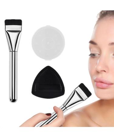 Teksome Flat Blush Concealer Brush - Foundation Brush With Makeup Sponges Puff Makeup Sponges Puff Included Complete Foundation Brush Set for Women Girls - Buy Online on SooperMarket.com