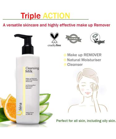 3-in-1 Moisturiser Milk Cleanser & Anti-Spot Makeup Remover | 3x200ml | Vegan Paraben-Free | For Sensitive/Dry Skin - Buy Online on SooperMarket.com